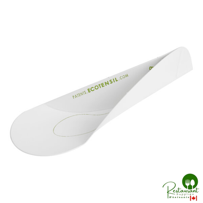 EcoTensil® EcoTaster® Mini GreenDot™ 3 1/4" Compostable Paperboard Tasting Spoon - 2,500/Case