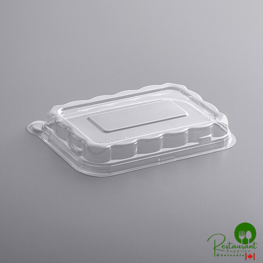 Fineline 42RCL1216 Conserveware PETE Dome Lid for 12/16 oz. Rectangular Bowls - 600/Case