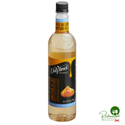 DaVinci Gourmet Sugar-Free Dulce de Leche Flavoring Syrup 750 mL - 4/Case