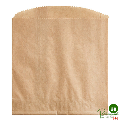 Bagcraft EcoCraft 4 1/2" x 4 1/2" Natural Grease-Resistant French Fry Bag - 1,000/Case