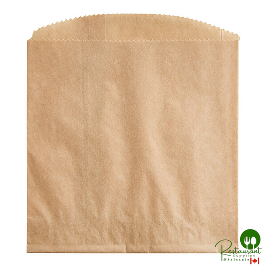 Bagcraft EcoCraft 4 1/2" x 4 1/2" Natural Grease-Resistant French Fry Bag - 1,000/Case