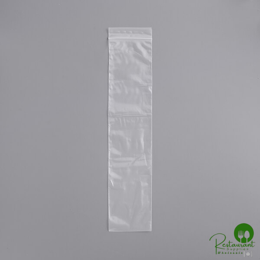 LK Packaging Clear Line 3" x 14" Seal Top Plastic Food Bag - 1,000/Case