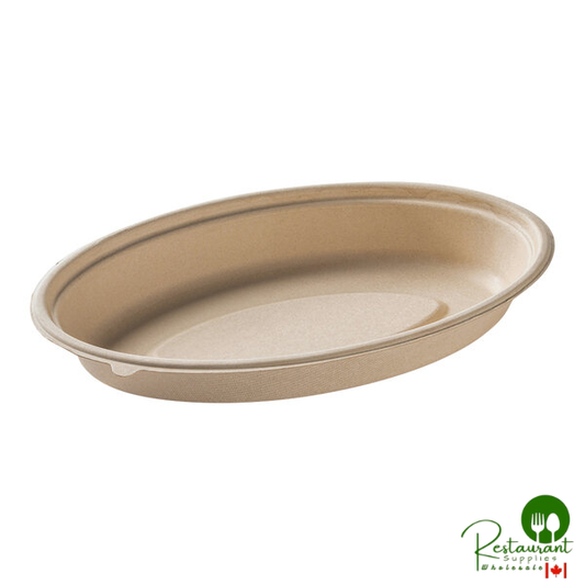 Fineline 43OB24 Conserveware 24 oz. Bagasse Oval Bowl - 250/Case