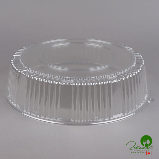 WNA Comet A16PETDMHI CaterLine Casuals 16" Clear PET Plastic Round High Dome Lid - 25/Case