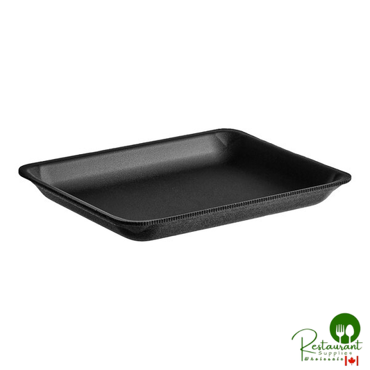 CKF 87837 (#8P) 10 1/2" X 7 15/16" x 1 3/16" Black Foam Meat Tray - 200/Case