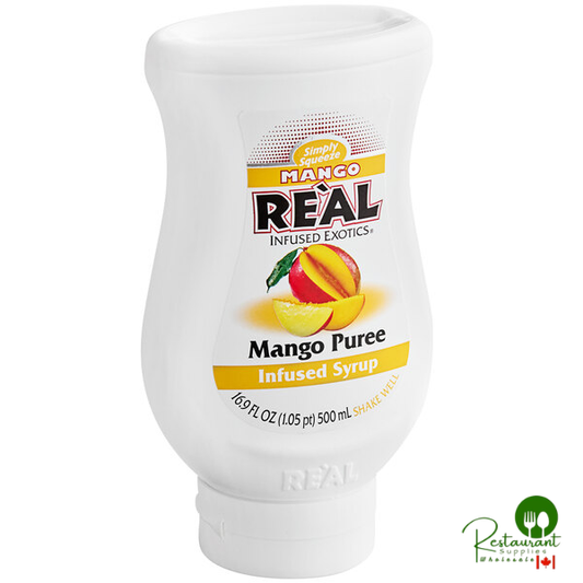 Real Mango Puree Infused Syrup 16.9 fl. oz. - 6/Case
