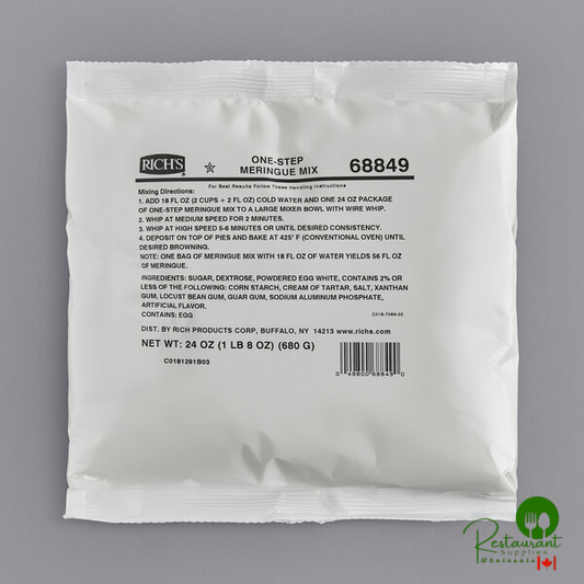 Rich's Allen One-Step Meringue Mix 1.5 lb. - 12/Case
