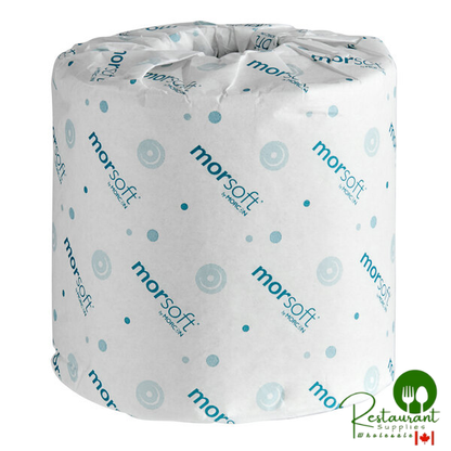 Morcon Morsoft 3 1/4" x 4" Individually Wrapped 2-Ply 400 Sheet Toilet Paper Roll - 96/Case