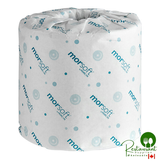 Morcon Morsoft 3 1/4" x 4" Individually Wrapped 2-Ply 400 Sheet Toilet Paper Roll - 96/Case