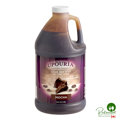 UPOURIA® Mocha Cold Brew Frozen Coffee Concentrate 1/2 Gallon - 6/Case