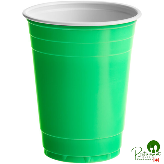 16 oz. Green Plastic Cup By Prime - 1,000/Case