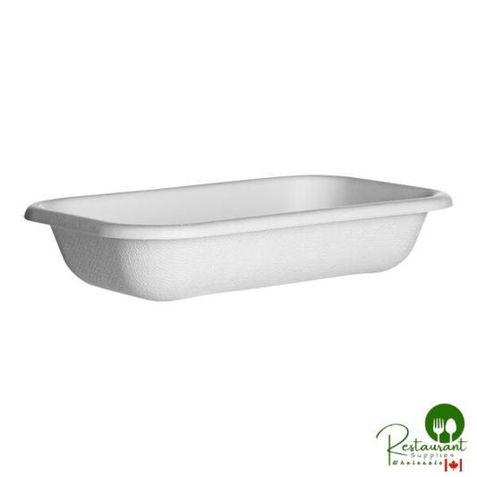 Eco-Products Vanguard WorldView 16 oz. Compostable Sugarcane Rectangular Container - 400/Case