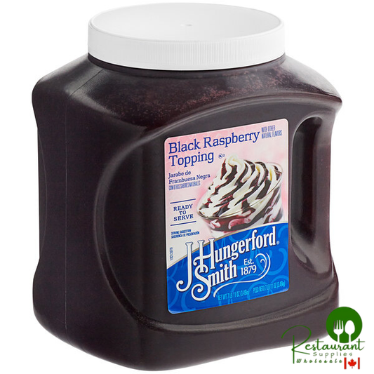 J. Hungerford Smith 123 oz. Black Raspberry Dessert Topping - 3/Case
