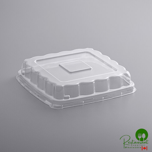 Fineline 42SBL Conserveware PETE Dome Lid for 16/24/32/40 oz. Square Bowls - 300/Case
