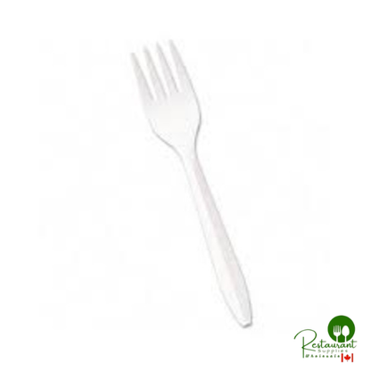 Jet - White Medium Weight Individually Wrapped Forks - 1000 ct