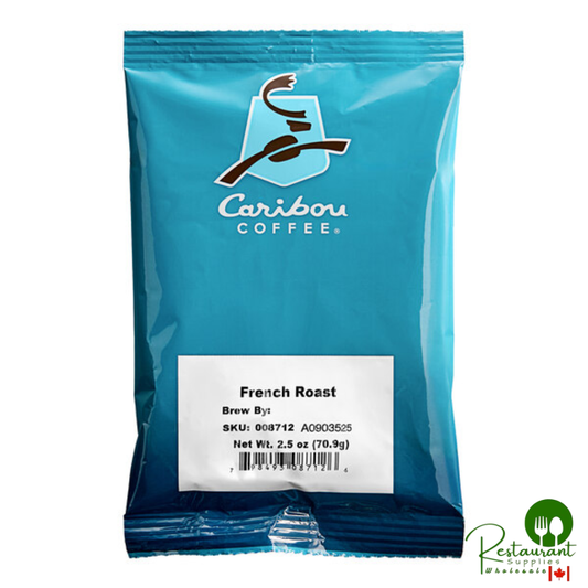Caribou Coffee 2.5 oz. French Roast Coffee Packet - 18/Case