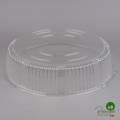 WNA Comet A18PETDMHI CaterLine Casuals 18" Clear PET Plastic Round High Dome Lid - 25/Case