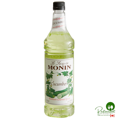 Monin Premium Cucumber Flavoring Syrup 1 Liter - 4/Case