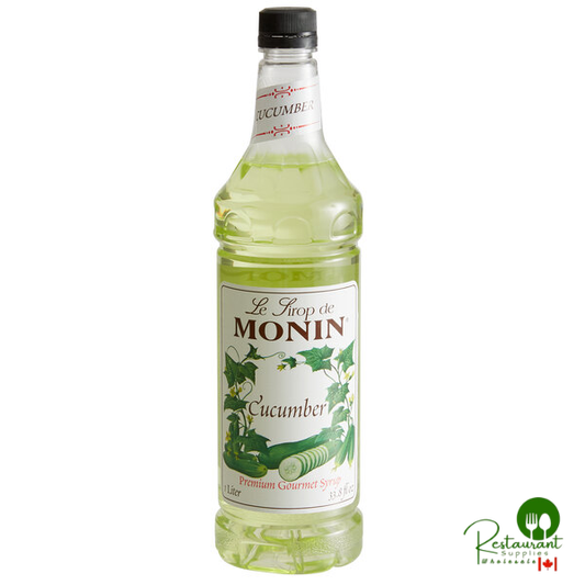 Monin Premium Cucumber Flavoring Syrup 1 Liter - 4/Case