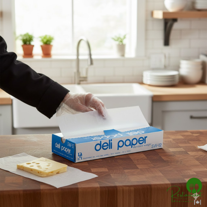 Durable Packaging SW-12 12" x 10 3/4" Interfolded Deli Wrap Wax Paper - 6,000/Case
