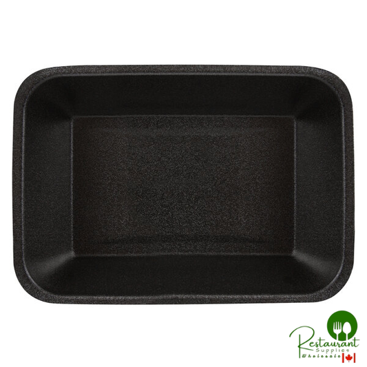 CKF 87846 (#42P) Black Foam Meat Tray 8 1/4" x 5 3/8" x 1 3/4" - 400/Case