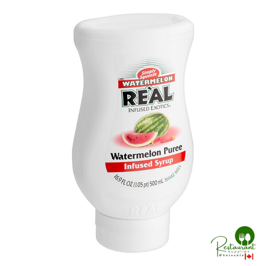 Real Watermelon Puree Infused Syrup 16.9 fl. oz. - 6/Case