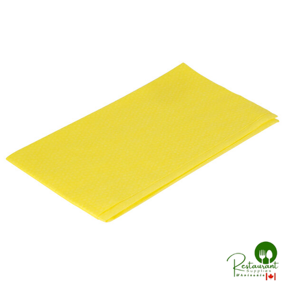 Chicopee 0911 Masslinn 24" x 24" Yellow Heavy-Duty Dusting Cloth - 100/Case