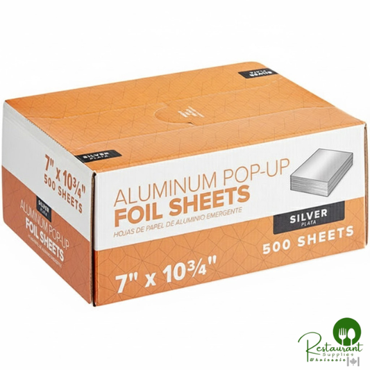 7" x 10 3/4" Food Service Interfolded Pop-Up Foil Sheets By Prime - 3,000/Case