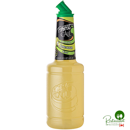 Finest Call 1 Liter Premium Lime Sour Mix - 12/Case