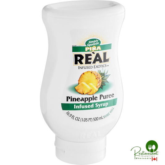 Real Pineapple Puree Infused Syrup 16.9 fl. oz. - 6/Case