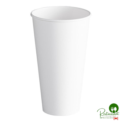 Dart DWTG20W ThermoGuard 20 oz. Double Wall Insulated White Paper Hot Cup - 600/Case
