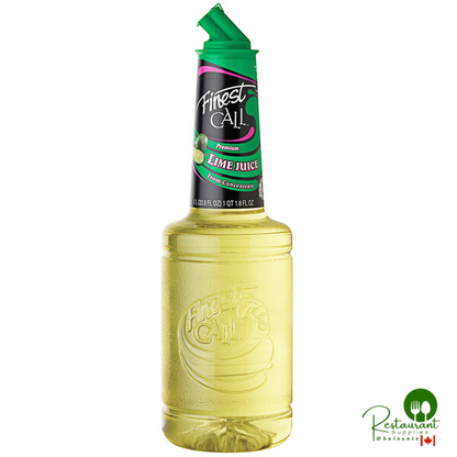 Finest Call 1 Liter Premium Lime Juice - 12/Case