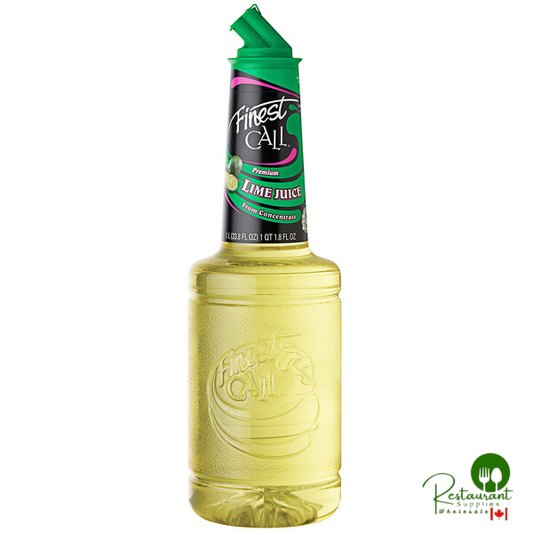 Finest Call 1 Liter Premium Lime Juice - 12/Case
