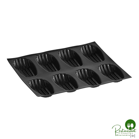 Sasa Demarle Flexipan® Origine 15 3/4" x 11 13/16" Silicone Large Madeleine Mold with (8) 5 3/16" x 2 5/16" Cavities FP-02611
