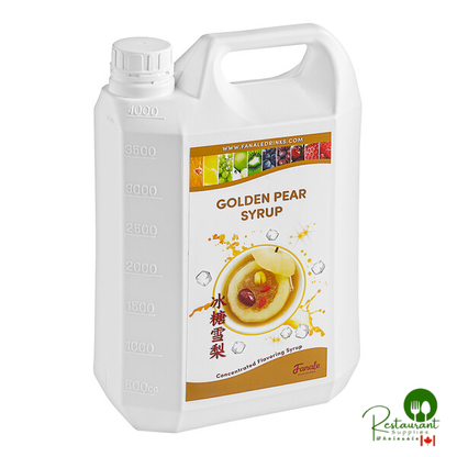 Fanale Golden Pear Rock Sugar Concentrated Syrup 130.2 fl. oz. - 4/Case