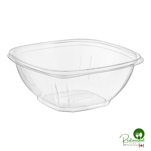 16 oz. Clear PET Plastic Square Catering / Serving Bowl By Prime - 500/Case | Canada