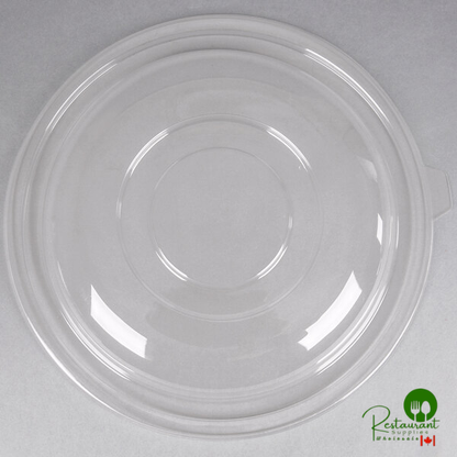 Fineline 5160-L Super Bowl Clear PET Plastic Dome Lid for 160 oz. Bowls - 25/Case
