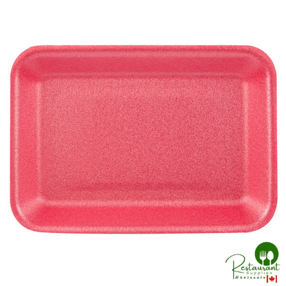 CKF 88072 (#2) Rose Foam Meat Tray 8 1/4" x 5 3/4" x 3/4" - 500/Case