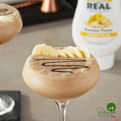 Real Banana Puree Infused Syrup 16.9 fl. oz. - 6/Case | Canada