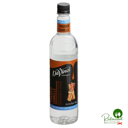 DaVinci Gourmet Sugar-Free Cinnamon Flavoring Syrup 750 mL - 4/Case