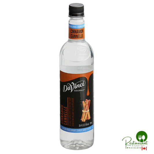 DaVinci Gourmet Sugar-Free Cinnamon Flavoring Syrup 750 mL - 4/Case