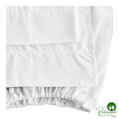 Berkshire Hospitality SuiteDream True White 100% Polyester Microfiber Sheet Set - 6/Case