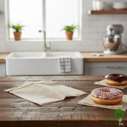 Durable Packaging 12" x 10 3/4" Green Choice Interfolded Kraft Unbleached Brown Soy Wax Deli Sheets - 6,000/Case