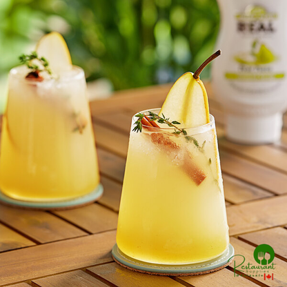 Real Juicy Pear Puree Infused Syrup 16.9 fl. oz. - 6/Case | Canada