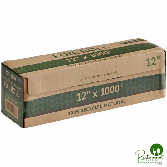 12" x 1000' Food Service Standard Recycled Aluminum Foil Roll By Prime