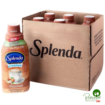 Splenda 32 fl. oz. Sugar-Free Hazelnut Coffee Creamer - 6/Case