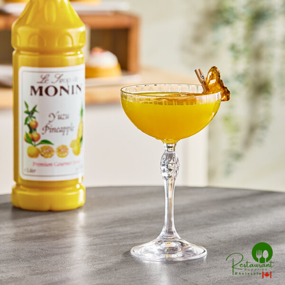 Monin Premium Yuzu Pineapple Flavoring Syrup 1 Liter - 4/Case | Canada