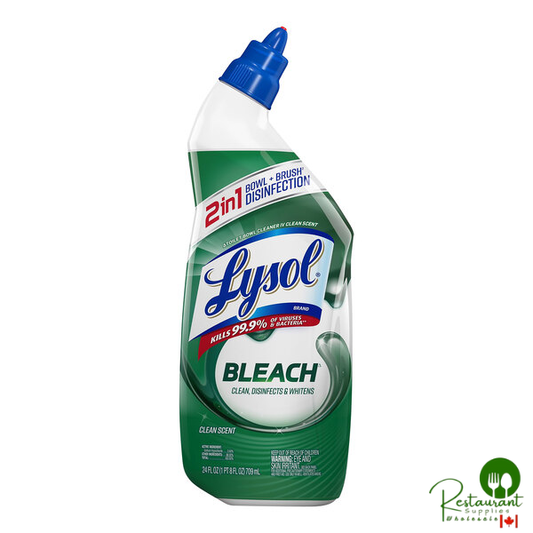 Lysol RAC98014 24 oz. Bleach Toilet Bowl Cleaner - 9/Case