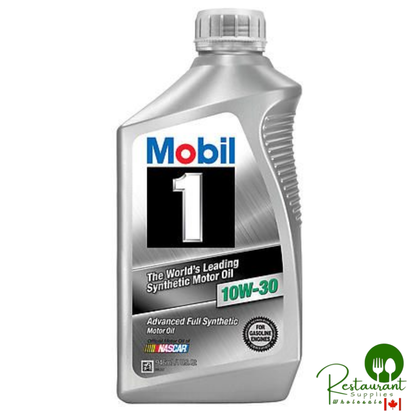 MOBIL 1 10W-30 100% SYNTHETIC ENGINE OIL – CASE OF 6 – 1 QUART BOTTLES