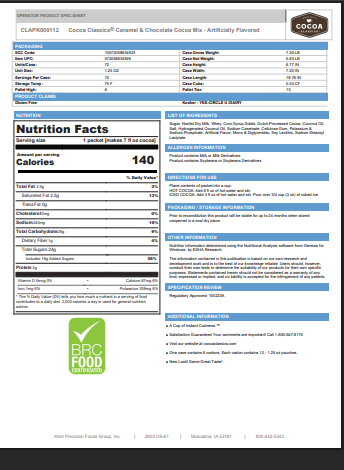 Cocoa Classics Caramel & Chocolate Hot Cocoa Mix Packets – 72 Count | Gourmet Instant Hot Chocolate